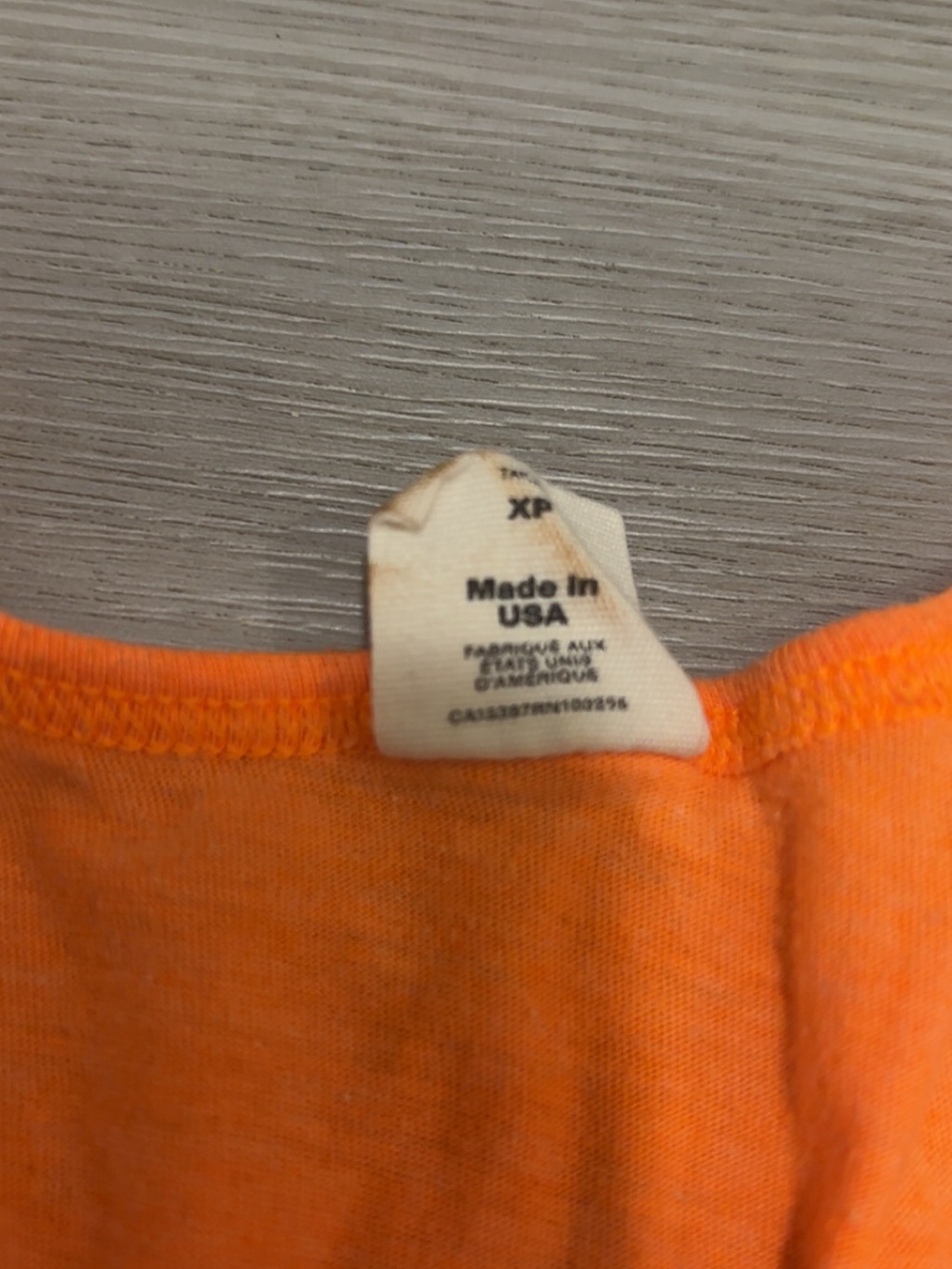 American Apparel Bright Orange Tank Top